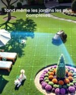 eufy E18 Robot Tondeuse sans Fil, sans Perte de Signal, sans RTK, TrueVision, GNSS, Tonte Jusqu’à 1200m² – Image 6