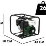 Motopompe thermique Greenbay GB-HPWP 50 – Grande hauteur d’élévation – avec raccords de 50/40/40 mm